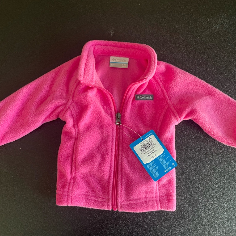 Infant Columbia Pink Fleece Jacket
